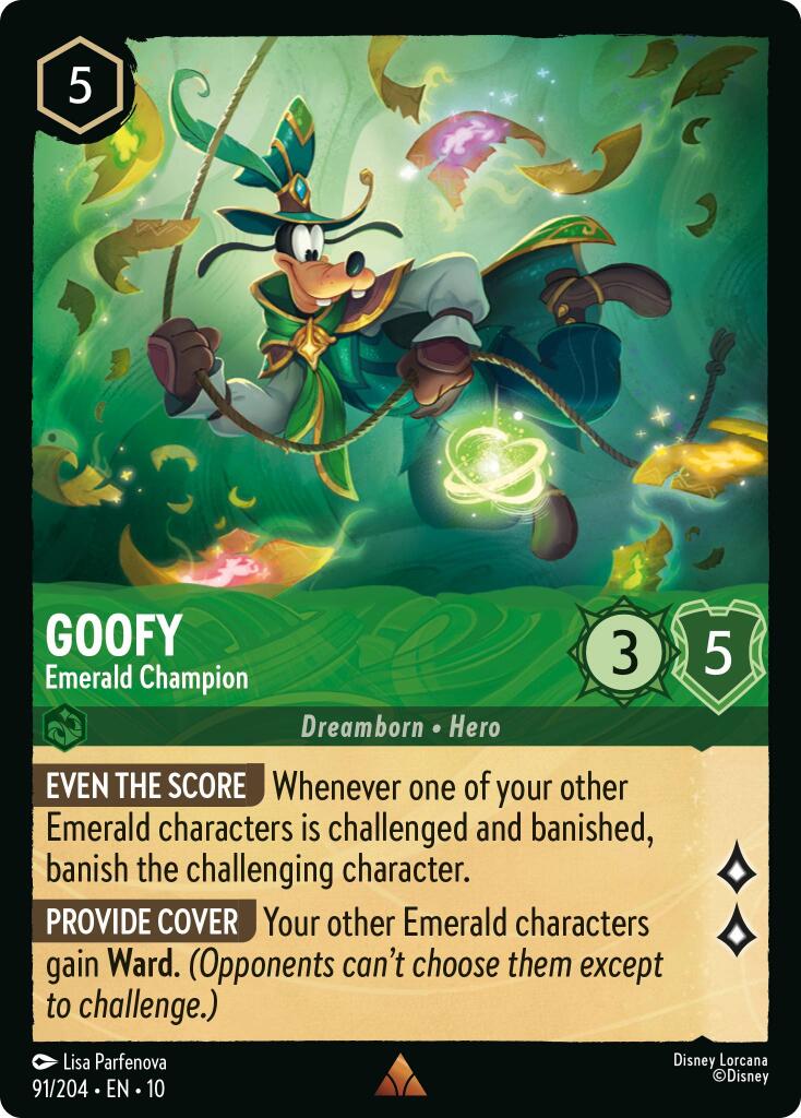 Goofy - Emerald Champion (91/204) [Whispers in the Well] | Total Play