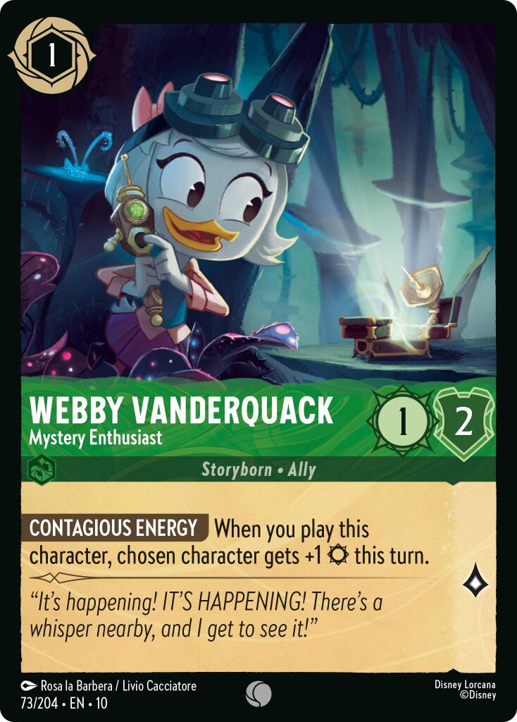 Webby Vanderquack - Mystery Enthusiast (73/204) [Whispers in the Well] | Total Play