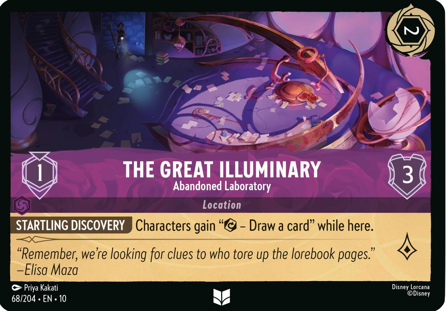 The Great Illuminary - Abandoned Laboratory (69/204) [Whispers in the Well] | Total Play