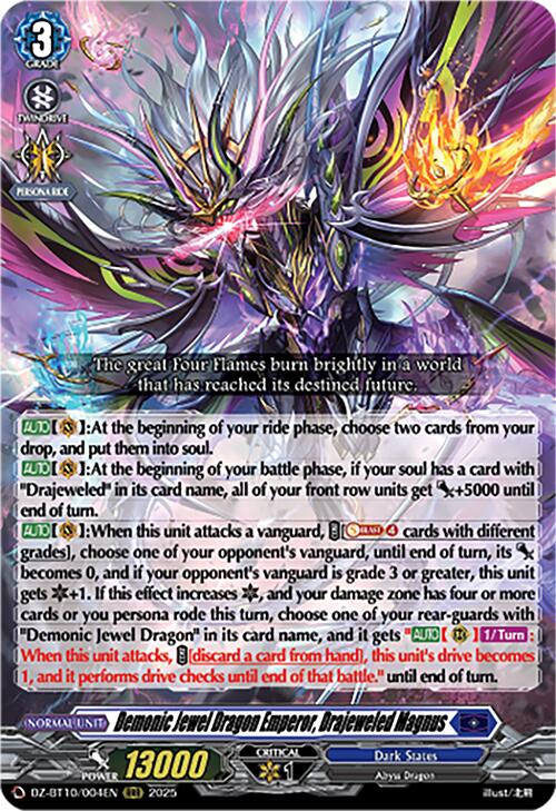 Demonic Jewel Dragon Emperor, Drajeweled Magnus (DZ-BT10/004EN) [Dragonsoul Resonance] | Total Play