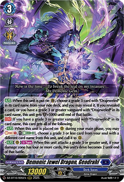 Demonic Jewel Dragon, Geodrahl (DZ-BT10/005EN) [Dragonsoul Resonance] | Total Play