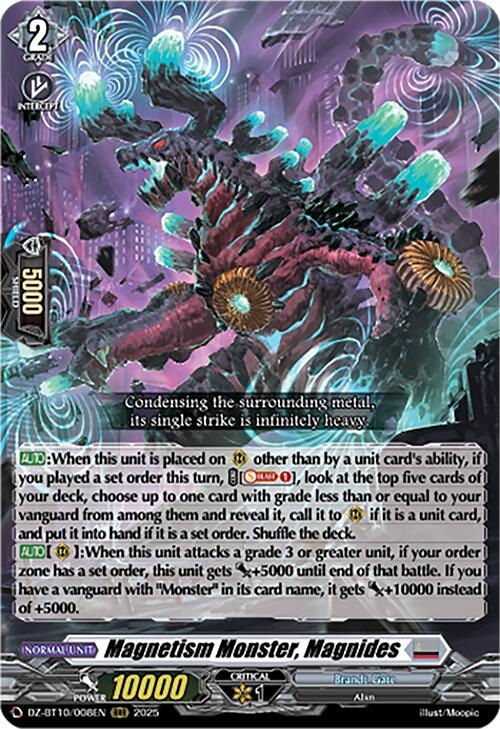 Magnetism Monster, Magnides (DZ-BT10/008EN) [Dragonsoul Resonance] | Total Play