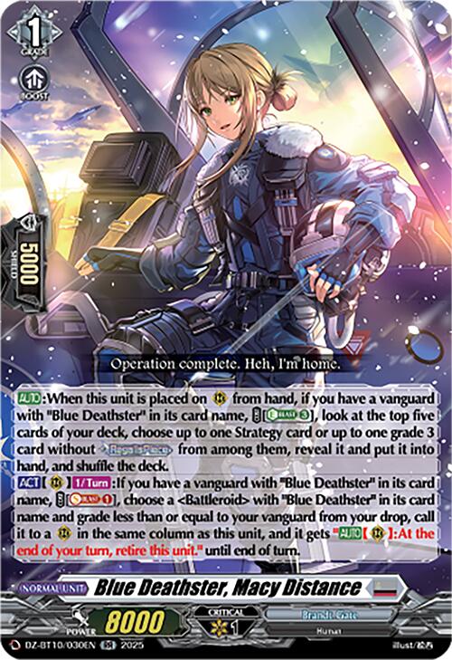 Blue Deathster, Macy Distance (DZ-BT10/030EN) [Dragonsoul Resonance] | Total Play