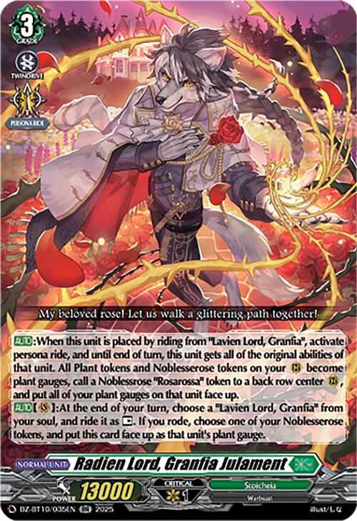 Radien Lord, Granfia Julament (DZ-BT10/035EN) [Dragonsoul Resonance] | Total Play