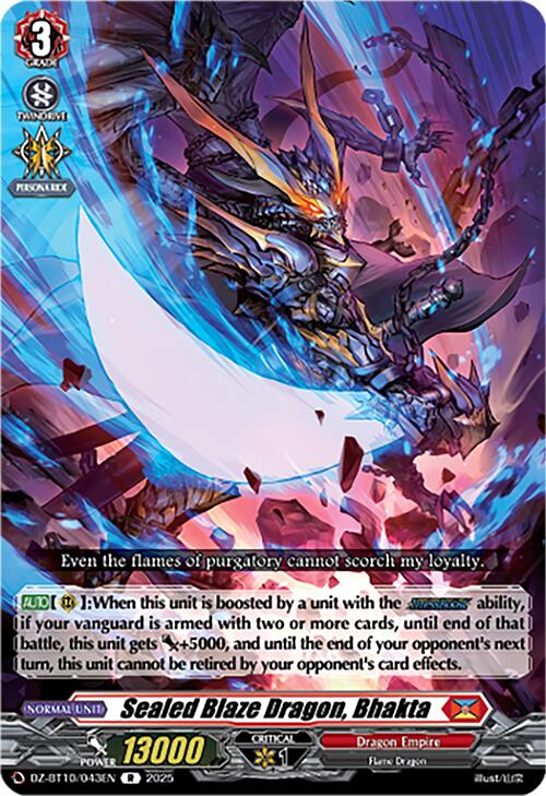 Sealed Blaze Dragon, Bhakta (DZ-BT10/043EN) [Dragonsoul Resonance] | Total Play
