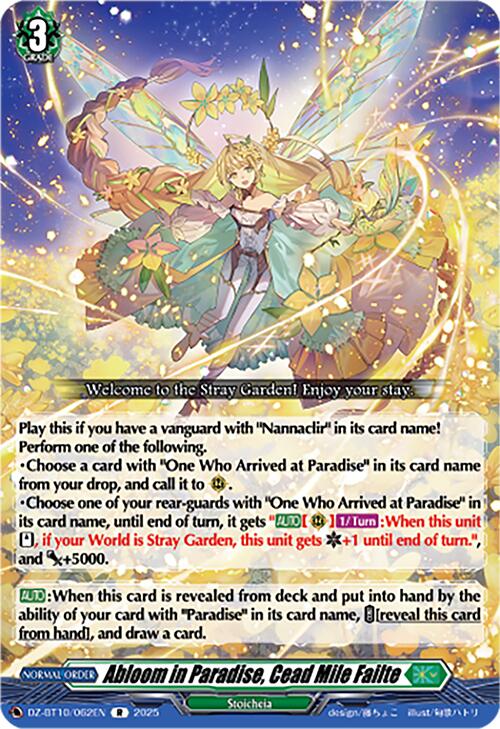 Abloom in Paradise, Cead Mile Failte (DZ-BT10/062EN) [Dragonsoul Resonance] | Total Play