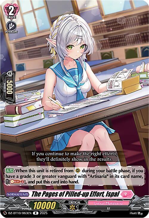 The Pages of Pilled-up Effort, Ispal (DZ-BT10/063EN) [Dragonsoul Resonance] | Total Play