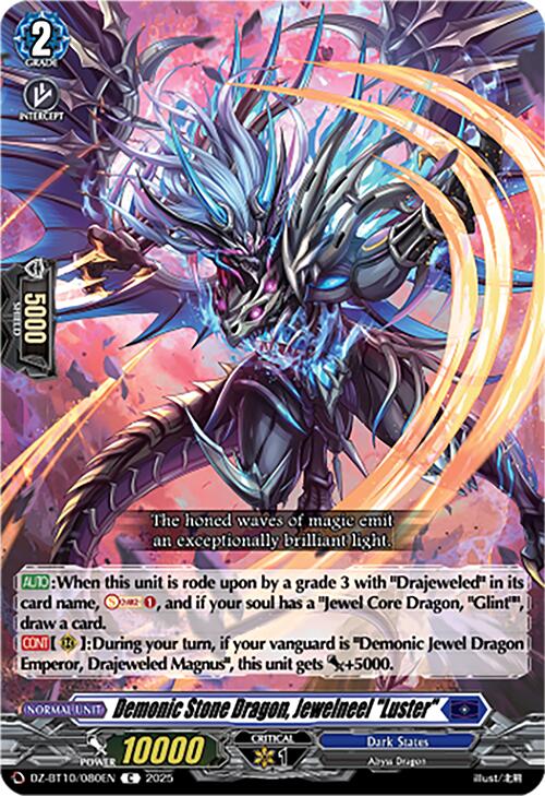 Demonic Stone Dragon, Jewelneel "Luster" (DZ-BT10/080EN) [Dragonsoul Resonance] | Total Play