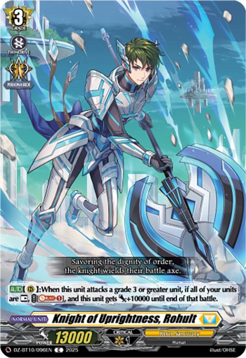 Knight of Uprightness, Rohult (DZ-BT10/096EN) [Dragonsoul Resonance] | Total Play
