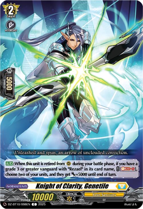 Knight of Clarity, Genetile (DZ-BT10/098EN) [Dragonsoul Resonance] | Total Play