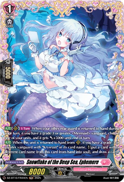 Snowflake of the Deep Sea, Ephemere (FR) (DZ-BT10/FR44EN) [Dragonsoul Resonance] | Total Play