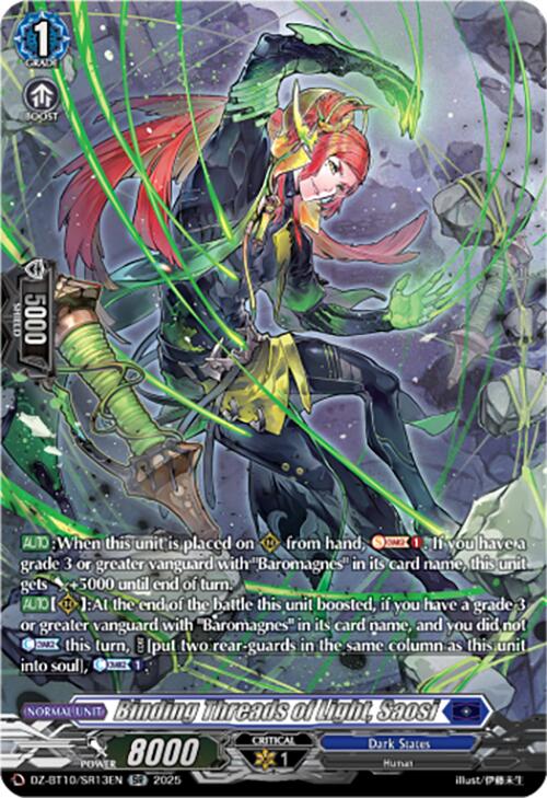Binding Threads of Light, Saosi (SR) (DZ-BT10/SR13EN) [Dragonsoul Resonance] | Total Play