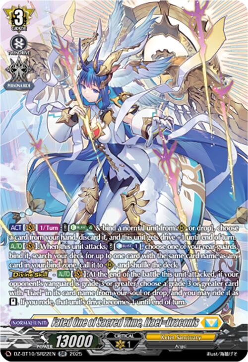 Fated One of Sacred Time, Liael=Draconis (SR) (DZ-BT10/SR22EN) [Dragonsoul Resonance] | Total Play