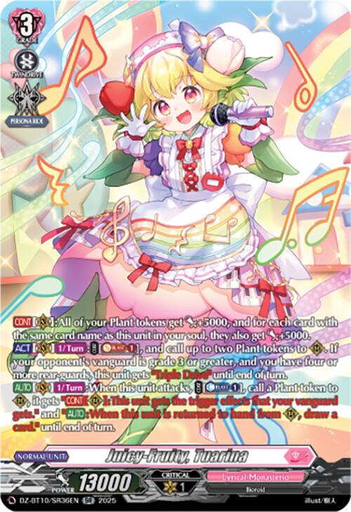 Juicy-Fruity, Tuarina (SR) (DZ-BT10/SR36EN) [Dragonsoul Resonance] | Total Play