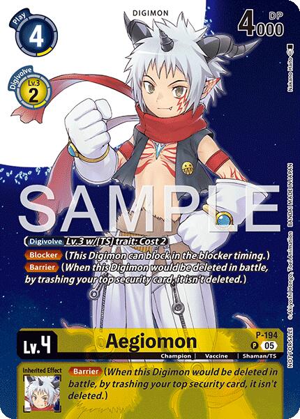 Aegiomon [P-194] (Digimon Story: Time Stranger Promo Pack) [Promotional Cards] | Total Play