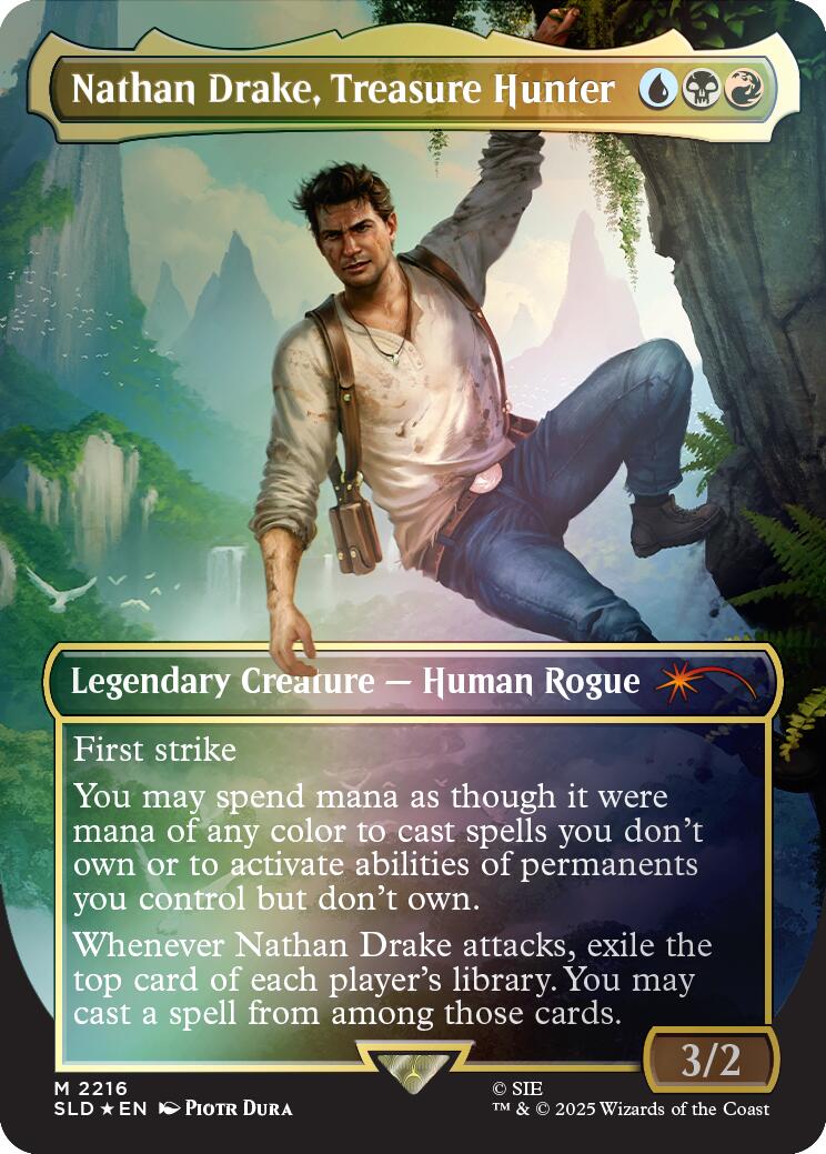 Nathan Drake, Treasure Hunter (Rainbow Foil) [Secret Lair Drop Series] | Total Play