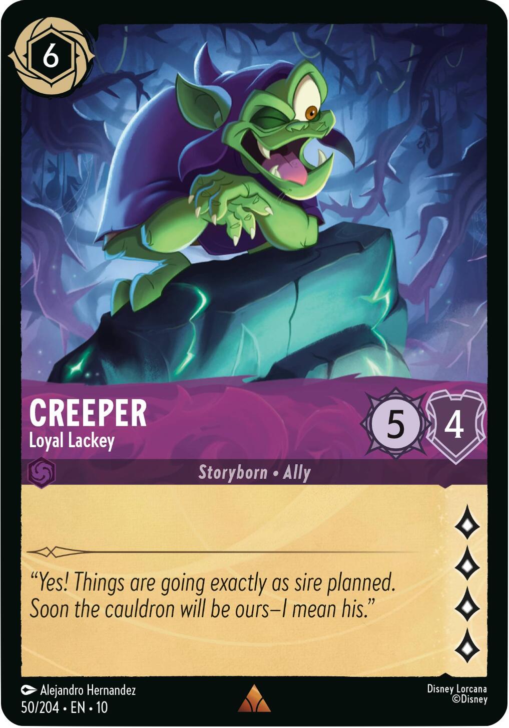 Creeper - Loyal Lackey (50/204) [Whispers in the Well] | Total Play