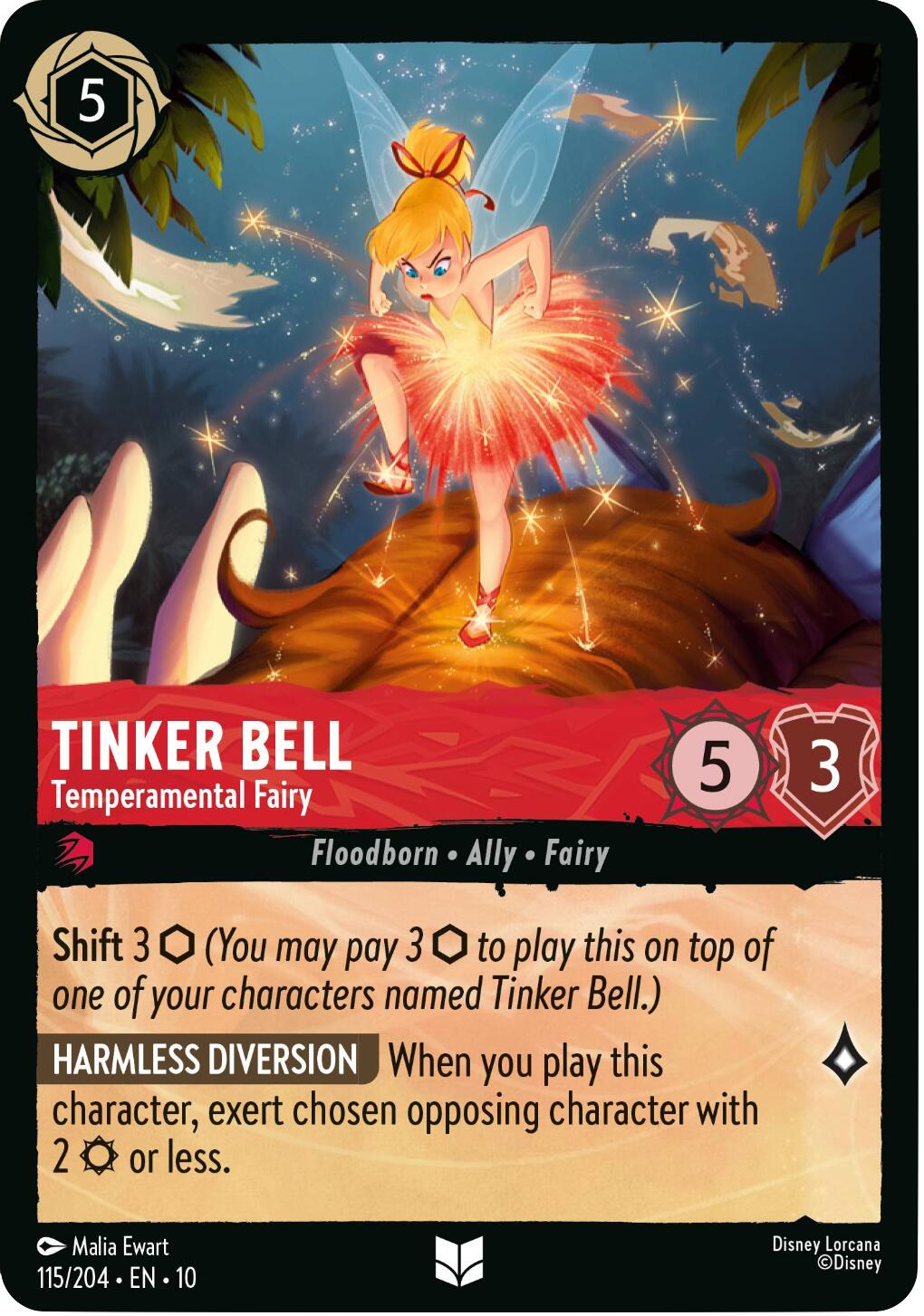 Tinker Bell - Temperamental Fairy (115/204) [Whispers in the Well] | Total Play