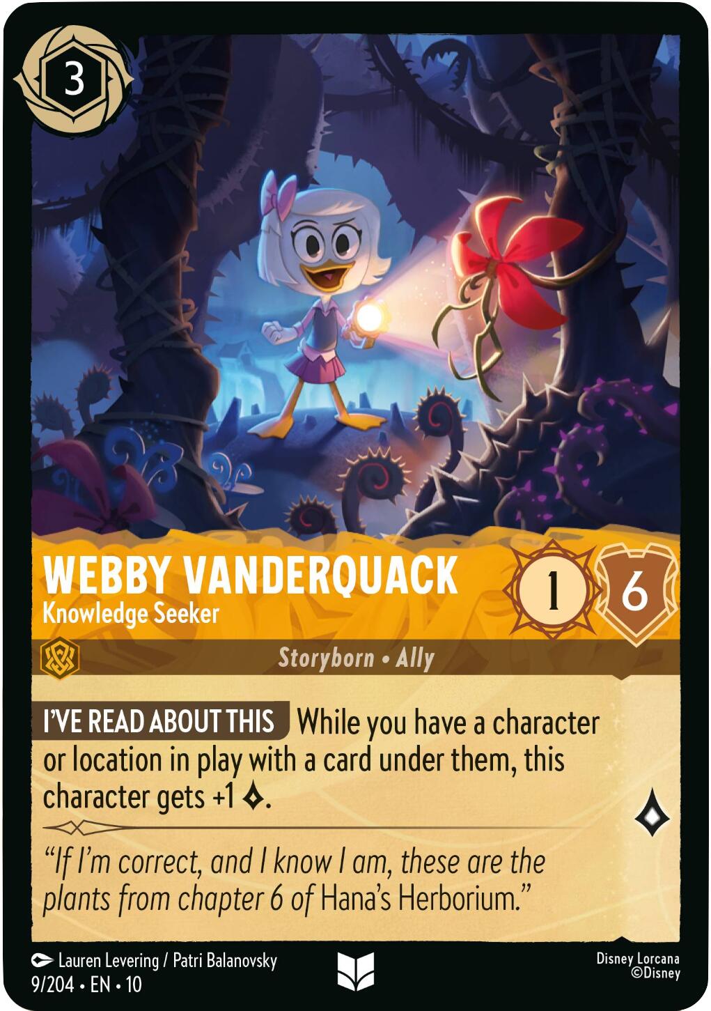 Webby Vanderquack - Knowledge Seeker (9/204) [Whispers in the Well] | Total Play
