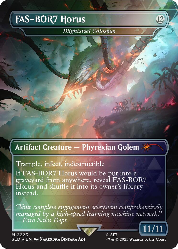 FAS-BOR7 Horus - Blightsteel Colossus (Rainbow Foil) [Secret Lair Drop Series] | Total Play