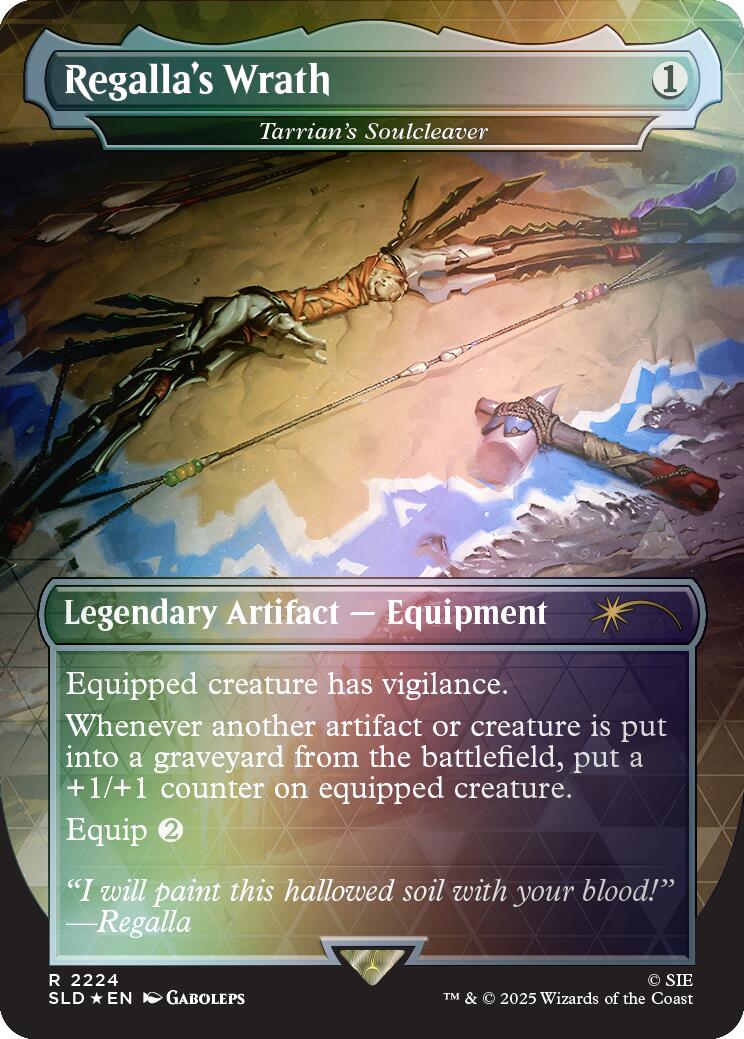 Regalla's Wrath - Tarrian's Soulcleaver (Rainbow Foil) [Secret Lair Drop Series] | Total Play
