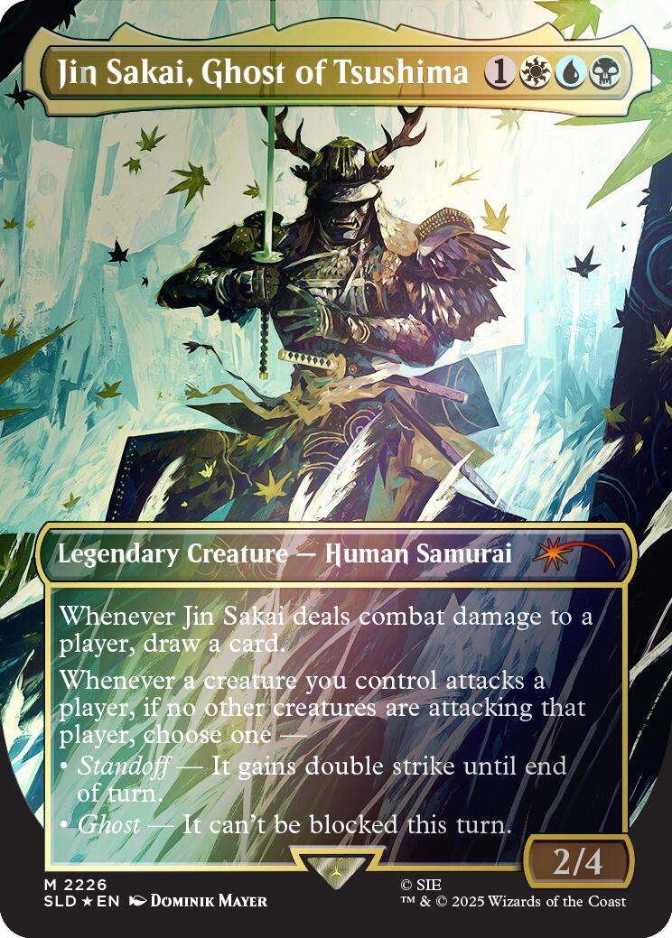 Jin Sakai, Ghost of Tsushima (Rainbow Foil) [Secret Lair Drop Series] | Total Play