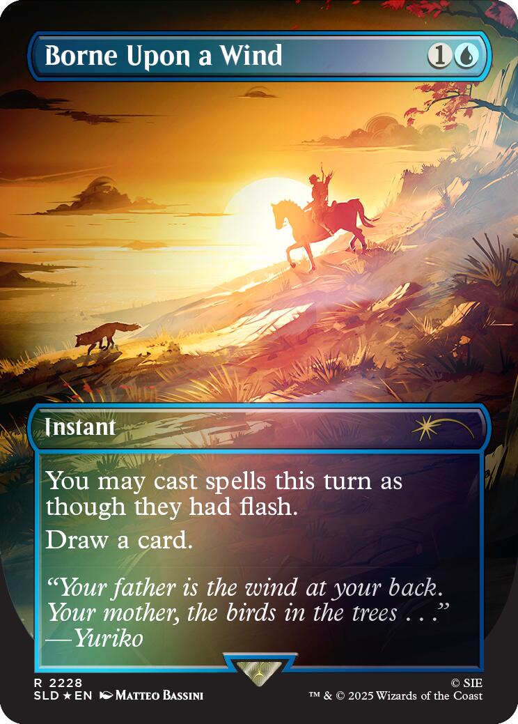 Borne Upon a Wind (Rainbow Foil) [Secret Lair Drop Series] | Total Play