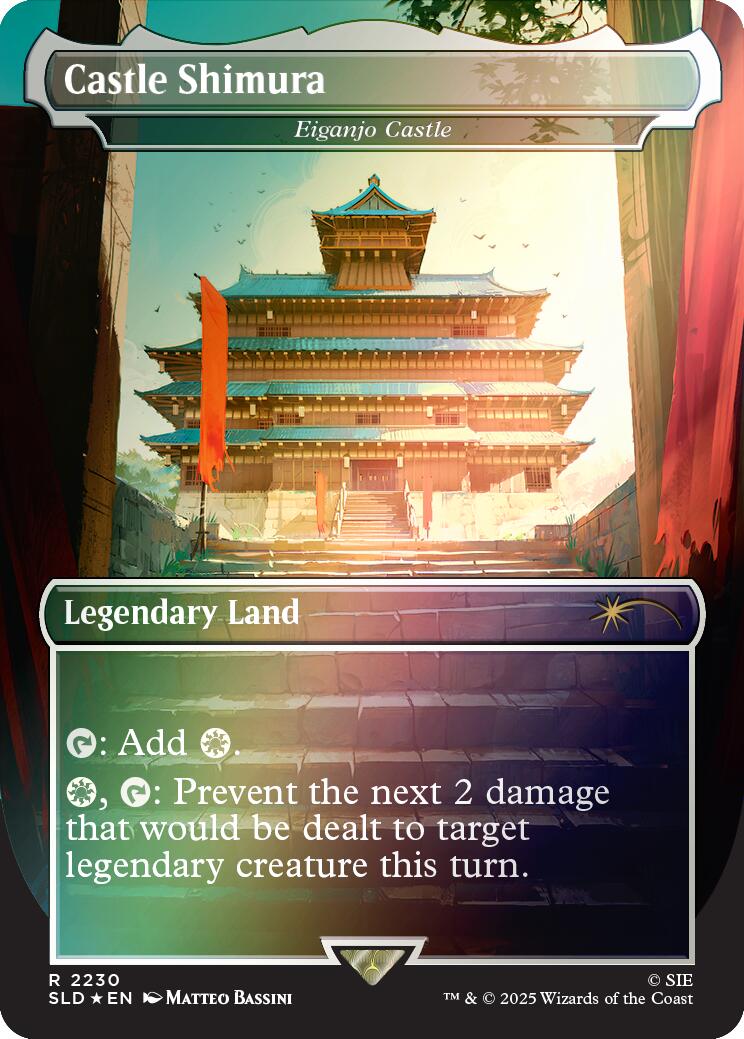 Castle Shimura - Eiganjo Castle (Rainbow Foil) [Secret Lair Drop Series] | Total Play