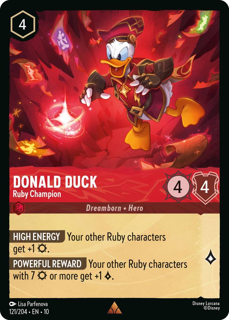 Donald Duck - Ruby Champion (121/204) [Whispers in the Well] | Total Play