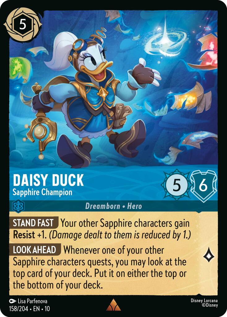 Daisy Duck - Sapphire Champion (158/204) [Whispers in the Well] | Total Play