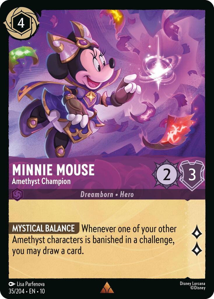 Minnie Mouse - Amethyst Champion (35/204) [Whispers in the Well] | Total Play
