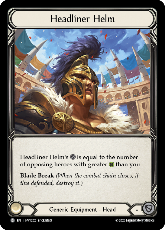 Headliner Helm [HVY202] (Heavy Hitters)  Cold Foil | Total Play