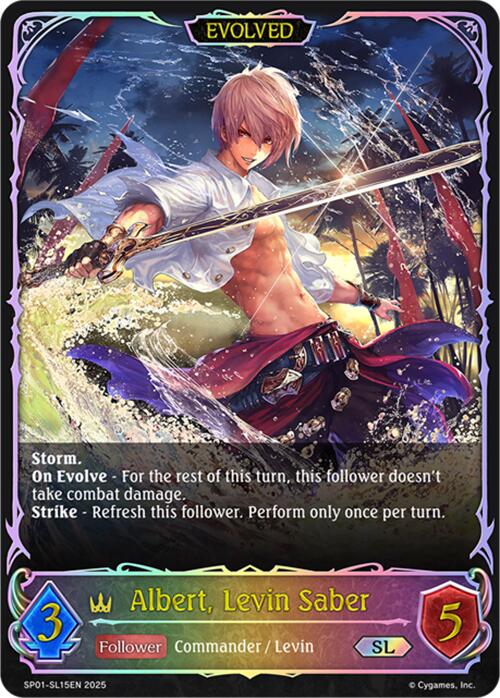 Albert, Levin Saber (Evolved) (SL) (SP01-SL15EN) [Seaside Memories] | Total Play