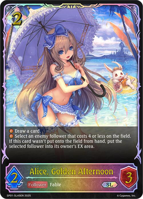 Alice, Golden Afternoon (SL) (SP01-SL45EN) [Seaside Memories] | Total Play