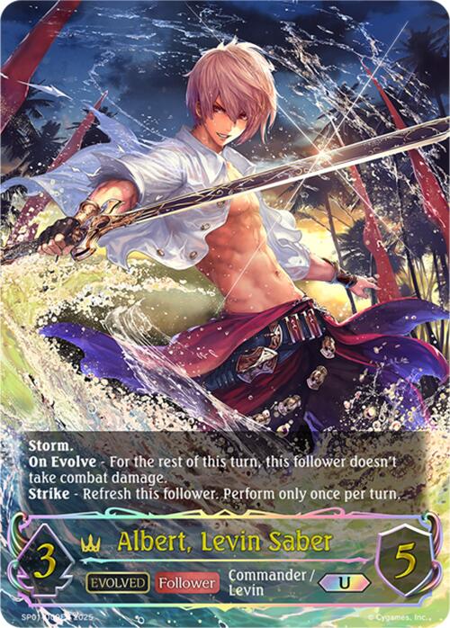 Albert, Levin Saber (Evolved) (U) (SP01-U09EN) [Seaside Memories] | Total Play