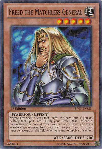 Freed the Matchless General [BP01-EN123] Starfoil Rare | Total Play