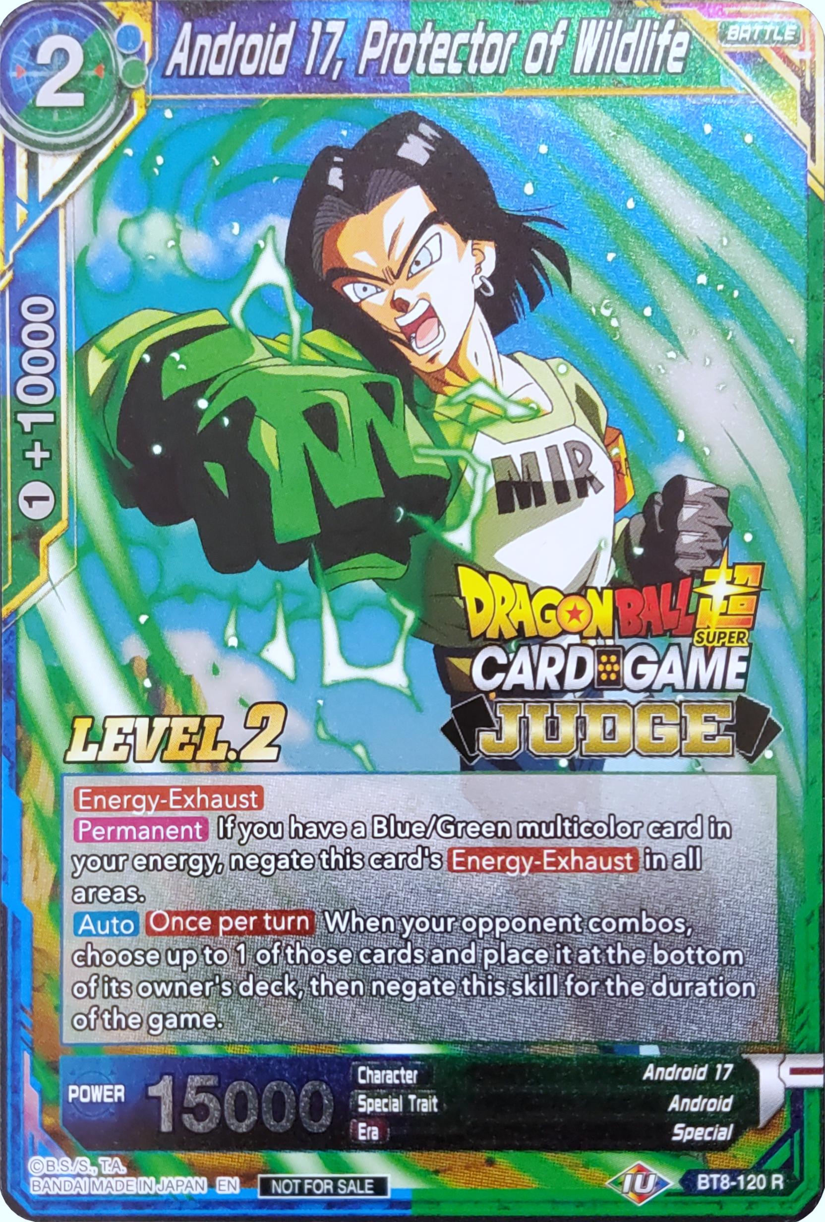 Android 17, Protector of Wildlife (Level 2) (BT8-120) [Judge Promotion Cards] | Total Play