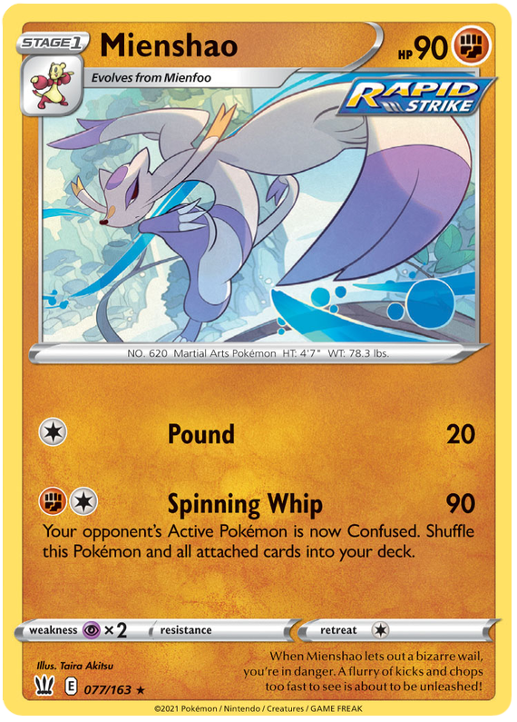 Mienshao (077/163) [Sword & Shield: Battle Styles] | Total Play