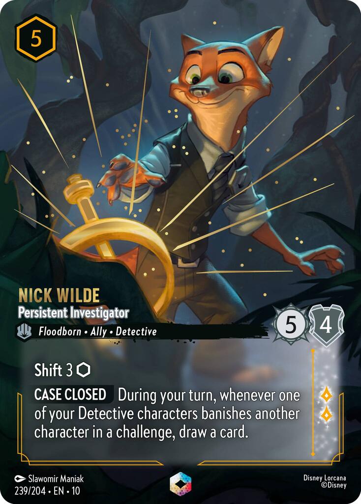 Nick Wilde - Persistent Investigator (Enchanted) (239/204) [Whispers in the Well] | Total Play