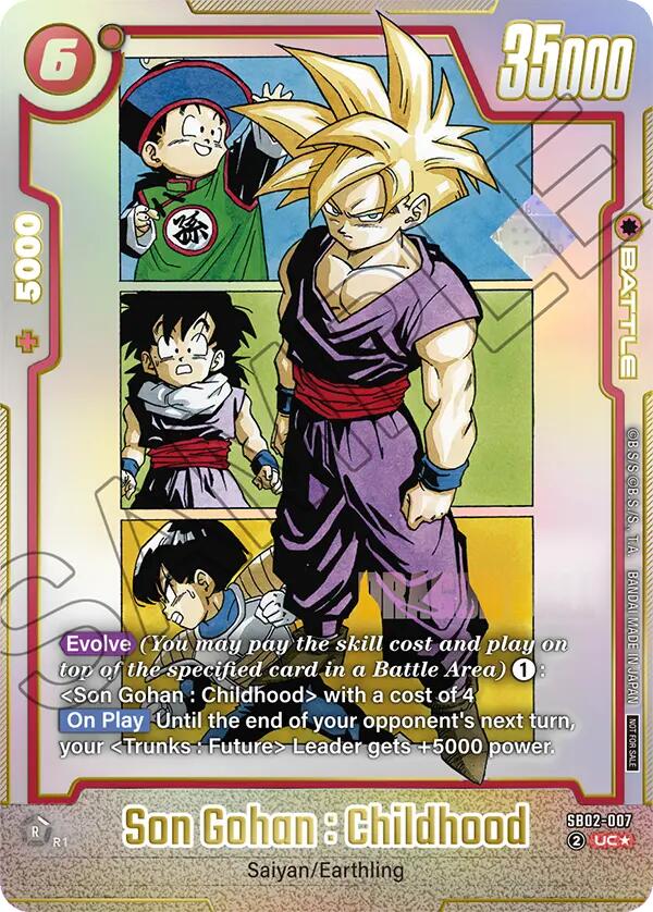 Son Gohan : Childhood (SB02-007) [Fusion World Tournament Cards] | Total Play
