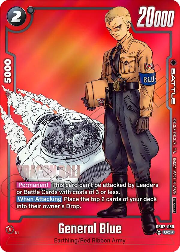 General Blue (SB02-059) (Limited Pack MANGA Version 02) [Fusion World Promotion Cards] | Total Play