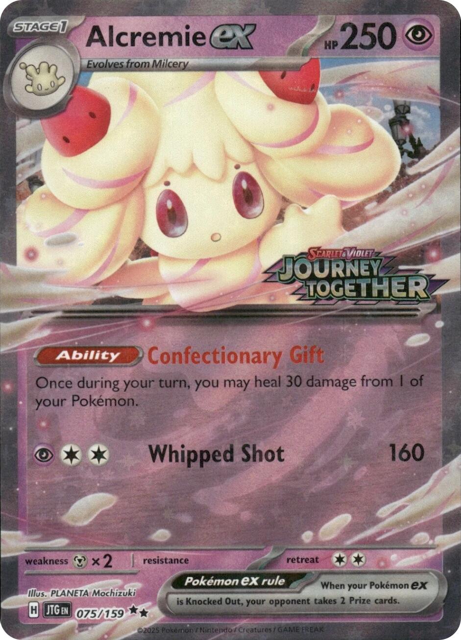 Alcremie ex (075/159) (Journey Together Stamped) [Miscellaneous Cards] | Total Play