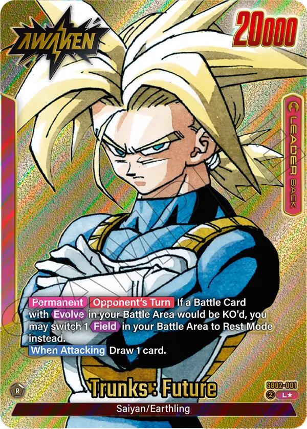 Trunks : Future (SB02-001) (Gold) [Manga Booster 02] | Total Play