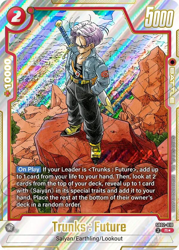 Trunks : Future (SB02-010) (Alternate Art) [Manga Booster 02] | Total Play