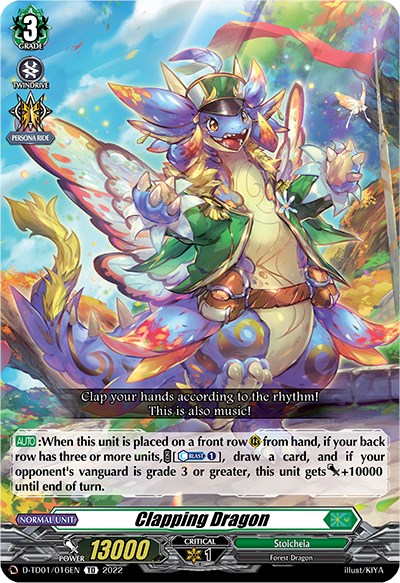 Clapping Dragon (D-TD01/016EN) [Urara Haneyama -Bandmaster of Blossoming Bonds-] | Total Play