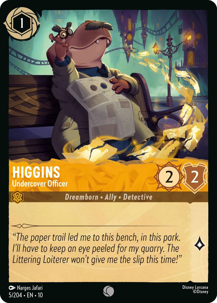 Higgins - Undercover Officer (5/204) [Whispers in the Well] | Total Play