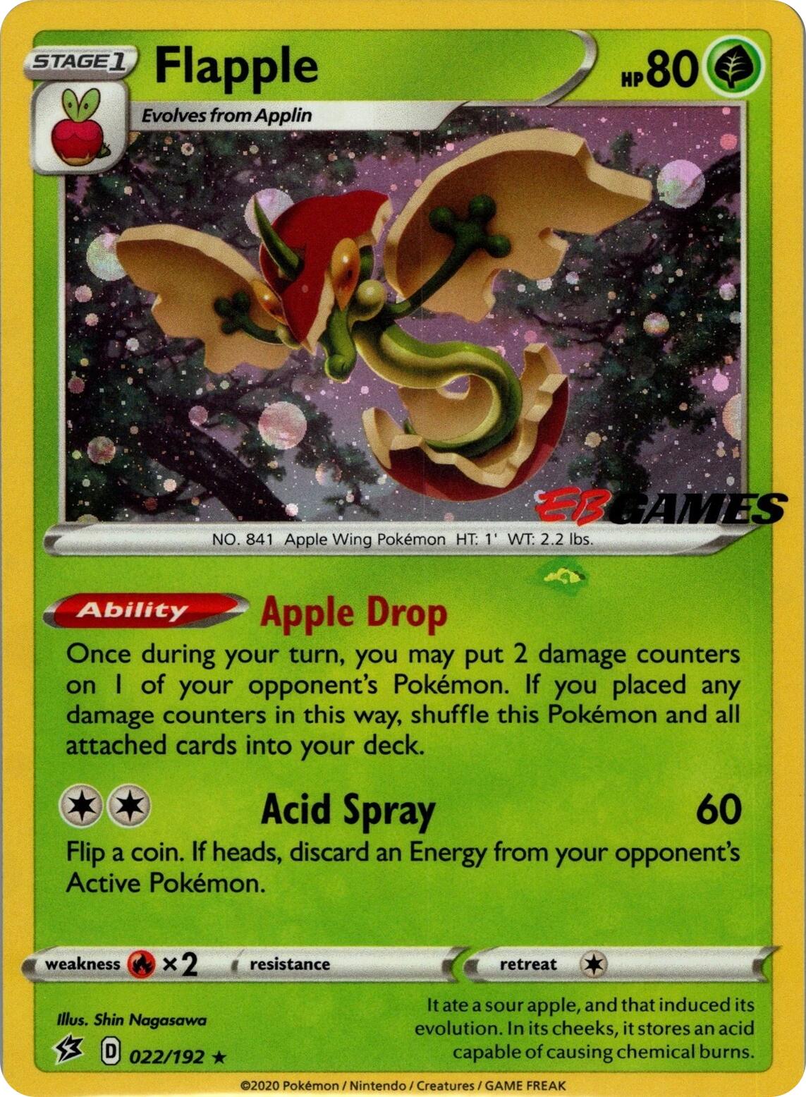 Flapple (022/192) (EB Games Exclusive APAC) [Miscellaneous Cards] | Total Play