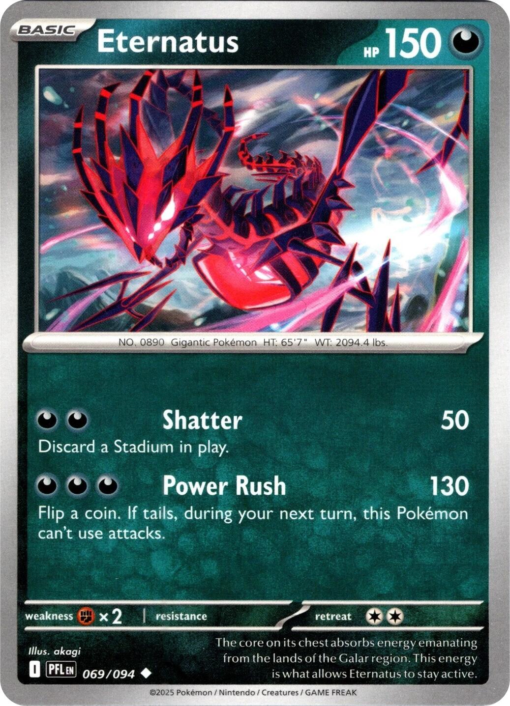 Eternatus (069/094) (Reverse Holo) [Mega Evolution: Phantasmal Flames] | Total Play