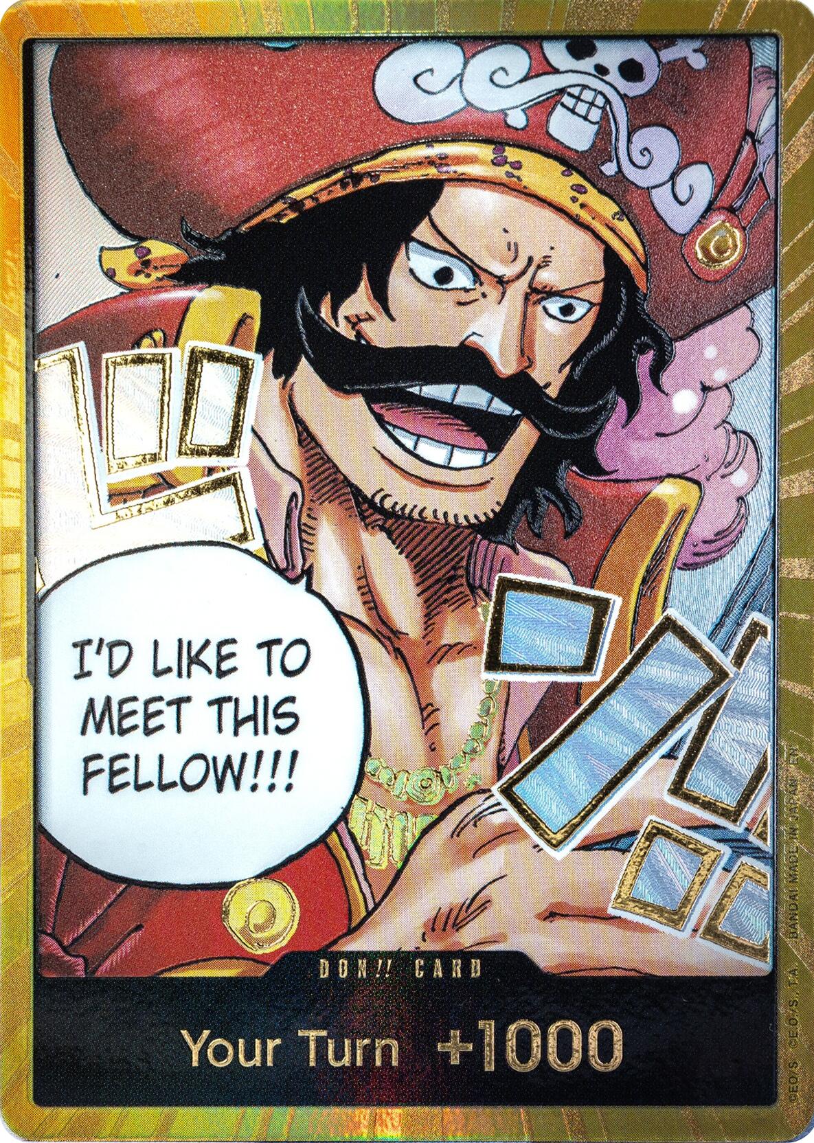 DON!! Card (Gol.D.Roger) (Gold) [Carrying On His Will] | Total Play