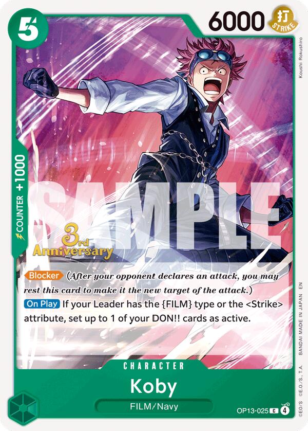 Koby [Carrying On His Will: 3rd Anniversary Tournament Cards] | Total Play